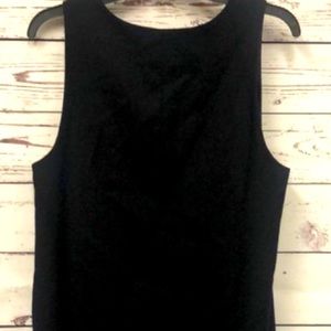 Size 4 Harve Bernard black wool sheath dress.